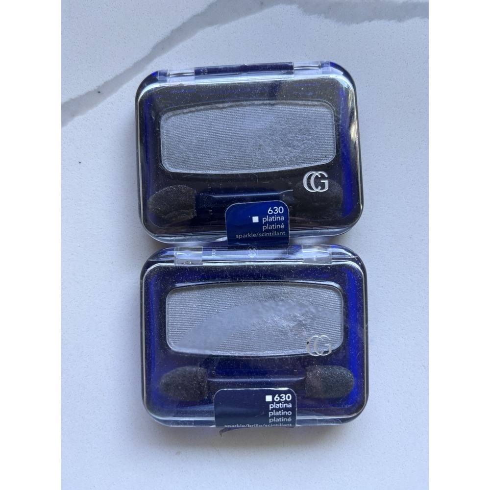 2 Covergirl Eye Enhancers Eyeshadow 630 Platina Blue Tab Orig Formula Discont.
